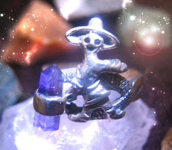 HAUNTED RING WITCH DOCTOR HEALING REPAIR HIGHEST LIGHT COLLECTION OOAK MAGICK image 2