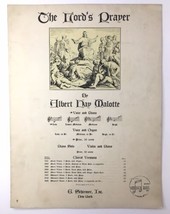 The Lord&#39;s Prayer Sheet Music By Albert Hay Malotte Low Voice and Piano 1935 - $8.00