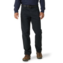 Wrangler Men&#39;s Workwear Cargo Relaxed Pant, Jet Black Size 44 x30 - $26.98