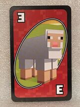 1 Minecraft Uno Replacement Red Sheep #3 SINGLE CARD ONLY *Pre-Owned* BT - $7.99