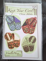 KEEP YOUR COOL! Oven Mitts Sewing Project Pattern Vanilla House Designs P135 - £6.59 GBP