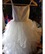 Tiered Tea-Length Tulle Dress DAVID&#39;S BRIDAL  WG1253 Size 8  - $32.82 CAD