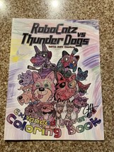 RoboCatz vs Thunder Dogs Coloring Book Autographed by Spanky Cermak @ 20... - $19.95