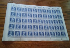 000 Full Sheet 50 Stamps Heinr v Stephan Germany Deutsche Post 75 - $109.99