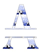 ABC Set2 Split Letter Monogram-Digital ClipArt-SVG-Art Clip-Snow-Gift Tag-Notebo - £0.98 GBP