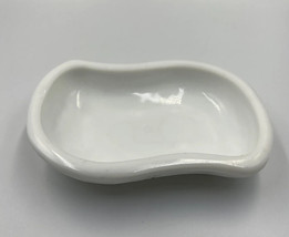Vintage Anchor Hocking Prescut White Milk Glass Soap Dish - £8.79 GBP