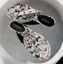 Charles By Charles David Croco Womens MultiColor Flip Flops Sandals Thon... - $31.68