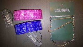 7pc Lot Sugarfix Baublebar 2~BLUE/PINK Bracelets + 5~WILD Fable Chain Bracelets - £11.77 GBP