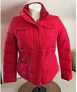 W Tag Kenneth Cole Reaction Red Nylon Down &amp; Feather Filled Jacket Coat ... - £58.66 GBP