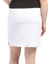 NWT Ladies Swing Control White Textured 19" Pullon Stretch Golf Skort 12 & 14 image 2