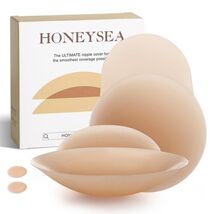 Honeysea Silicone Nipple Covers Pasties Reusable Adhesive Bra 1 Pair Crème - $4.06 Honeysea Silicone Nipple Covers Pasties Reusable Adhesive Bra 1 Pair Crème - $4.06