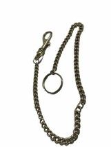 Key Chain, 50Cm Long Heavy Duty Key Ring with Belt Clip for Men&amp;Women Silver - £8.17 GBP