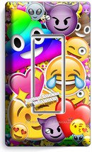 Heart Emoji Devil Poop Alien Single Gfi Light Switch Wall Plate Cover Home Decor - £8.13 GBP