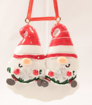 Personalized Christmas Family Ornament Family of 2 Gnome Theme - £7.60 GBP