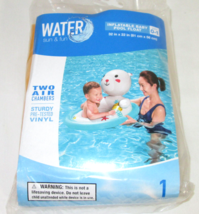 Baby Swim Float Inflatable Pool Cat Sun &amp; Fun Yellow Kitten Design Ages 0-1 - $7.92
