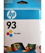 HP 93 TRI-COLOR Original Ink Cartridge, New in Original Box, Sealed - $14.96
