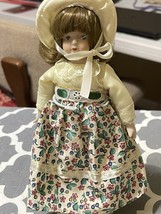 Vintage Gorham Doll of December 1983 Bisque Porcelain Doll w Stand NEW - $0.99