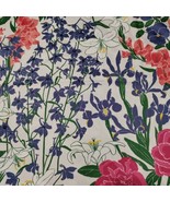 Vintage Floral Fabric Pieces Cotton Boras Lena Boije Ljuva Sommartid Col... - £26.96 GBP