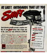 1949 Scott Atwater Shift Boat Engine Advertisement Fishing Outboard Moto... - €21,33 EUR