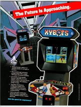 Xybots Arcade FLYER 1987 Original Video Game Space Age Robots Retro Artwork - $48.60