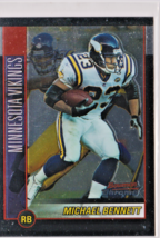 Michael Bennett Minnesota Vickings RB 2002 Bowman CHROME Card #104 Mint/Nr Mint - $1.62