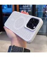 White Mesh Magsafe Magnetic Wireless Charging Case iPhone 16 Pro - $35.99