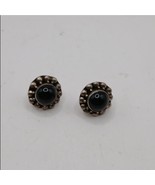 Sterling Black Onyx Post Earrings - $40.00