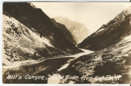 Oregon Hells Canyon - Snake River from Hat Point RPPC Scenic View 1920s Unposted - $4.95