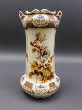Nippon Japan Vintage Hand Painted Moriage Floral Porcelain Vase 11 1/2&quot; ... - $3,729.76 MXN