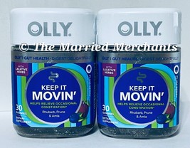 2 - Olly Keep It Movin Gummies with Laxative Herbs 30 each 7/2024 FRESH!! - £14.06 GBP
