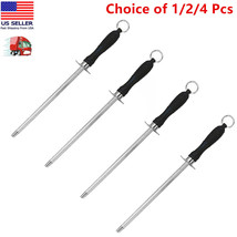 1/2/4 Pcs 11&quot; Stainless Steel Knife Sharpener, Honing Rod, Kitchen Knife... - $6.92+
