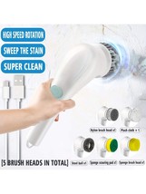 5-in-1 Handheld Electric Cleaning Brush Suitable For Kitchen Bathroom Tu... - $13.82