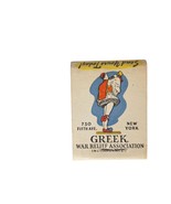 Vintage Matchbook Greek War Relief Association Full Unstruck Advertising - €11,85 EUR