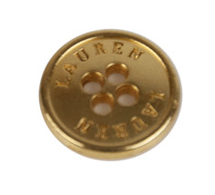 Ralph Lauren Lauren Gold Metal Sweater Replacement Button .50&quot; - $3.83