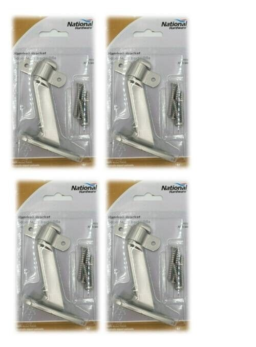 National Hardware V112 N325-548 Handrail Bracket - Satin Nickel (4-PACK) - $22.77