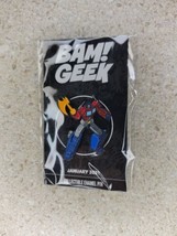 Optimus Prime  Transformers Collectible Enamel Pin Bam! Geek Box January... - £12.65 GBP