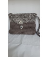 Gray Two Tone Fashion Handbag with front clip - Ideal for any occasion  - $17.82 CAD