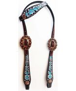 Horse Tack Bridle Western Leather Headstall R... - $41.57