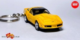 Rare Keychain 80~82 Yellow Chevy Corvette C3 L82 T-TOP Custom Ltd Great Gift - £38.42 GBP