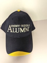 Embry Riddle Alumni Cap Aeronautical University Hat Adjustable Blue Yell... - $39.48