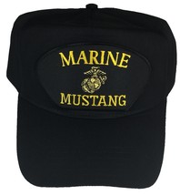 U.S. Marine Corps Mustang Hat - Black - Veteran Owned Business - £14.38 GBP