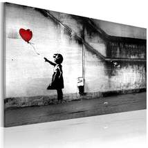 Tiptophomedecor Stretched Canvas Street Art - Banksy: Hope - Stretched &amp; Framed  - £63.94 GBP+