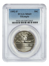 1992-P 50C Olympic PCGS MS69 - £20.00 GBP
