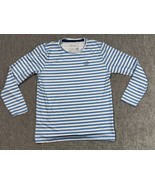 PRODOH Shirt Youth Small Blue White Striped Long Sleeve Atlantic Wahoo Swim - $24.74