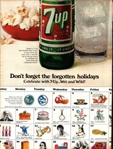 1967 7up Cola soda wet &amp; wild forgotten holidays vintage photo print ad A3 - $24.11