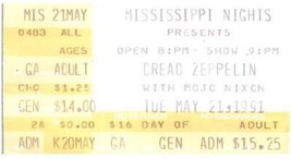 Vintage Dread Zeppelin Mojo Nixon Ticket Peut 21 1991 St.Louis Missouri - £35.32 GBP