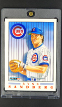 1991 Fleer Pro-Visions #3 Ryne Sandberg HOF Insert Chicago Cubs *Beautiful Card* - £2.57 GBP