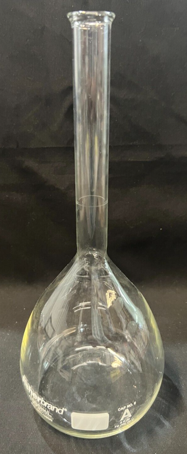 Fisherbrand Glass 1000mL Class A TC Volumetric Flask FB4011000 Lab