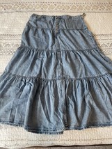 NEW Maurices Denim Skirt Original Fit  Size16 High Rise Nonstretch Blue - $25.00