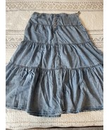 NEW Maurices Denim Skirt Original Fit  Size16 High Rise Nonstretch Blue - $25.00